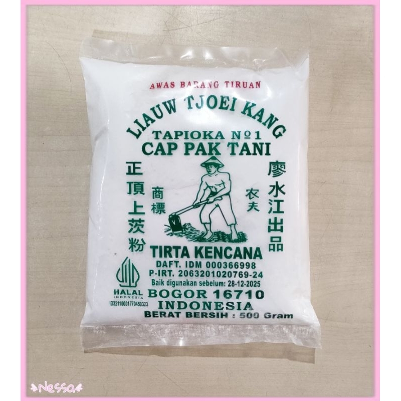 

Tepung Tapioka No.1 / Tapioka Cap Pak Tani 500gr