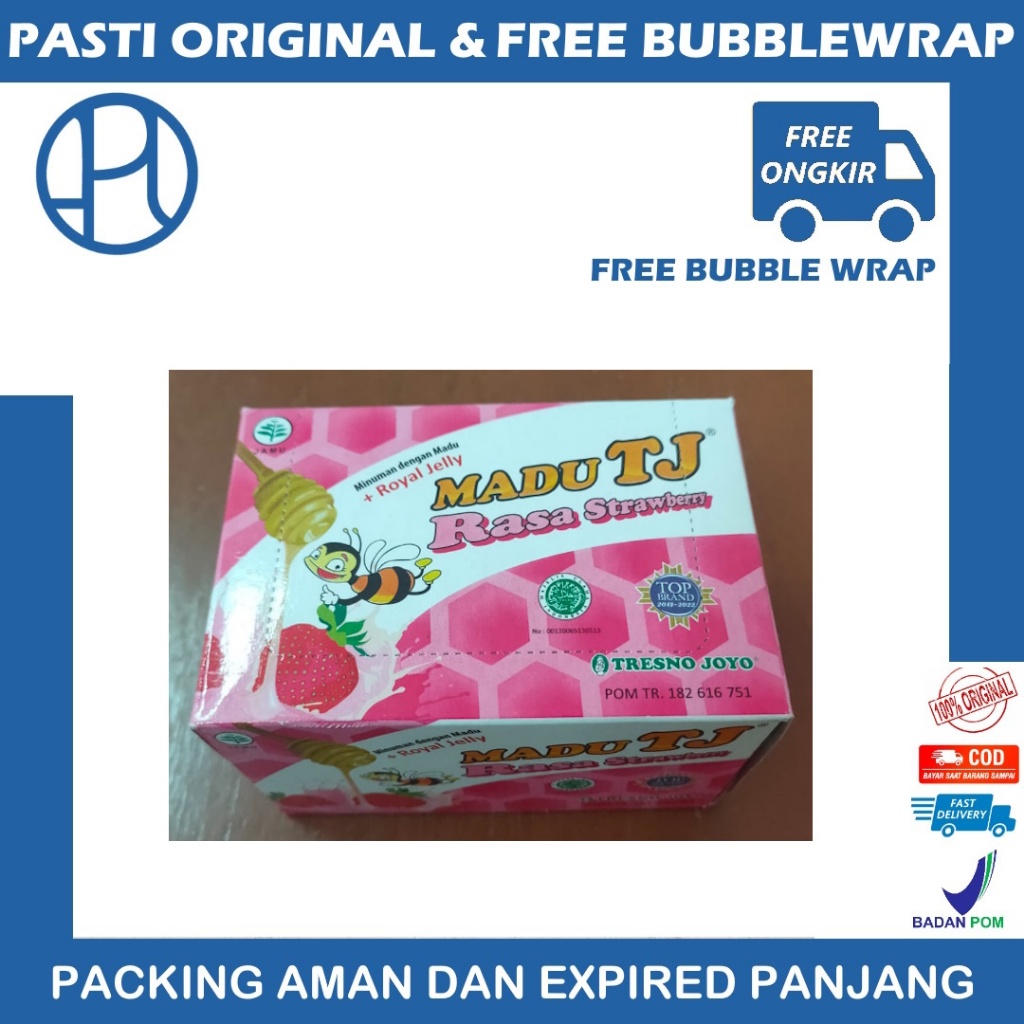 

TJ MADU RASA STRAWBERRY BOX ISI 12 SACHET