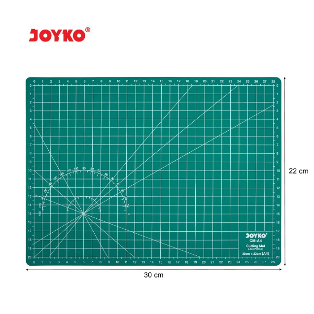 

Cutting Mat Alas Potong Joyko CM-A4 Ukuran A4 Hijau Satuan Grosir