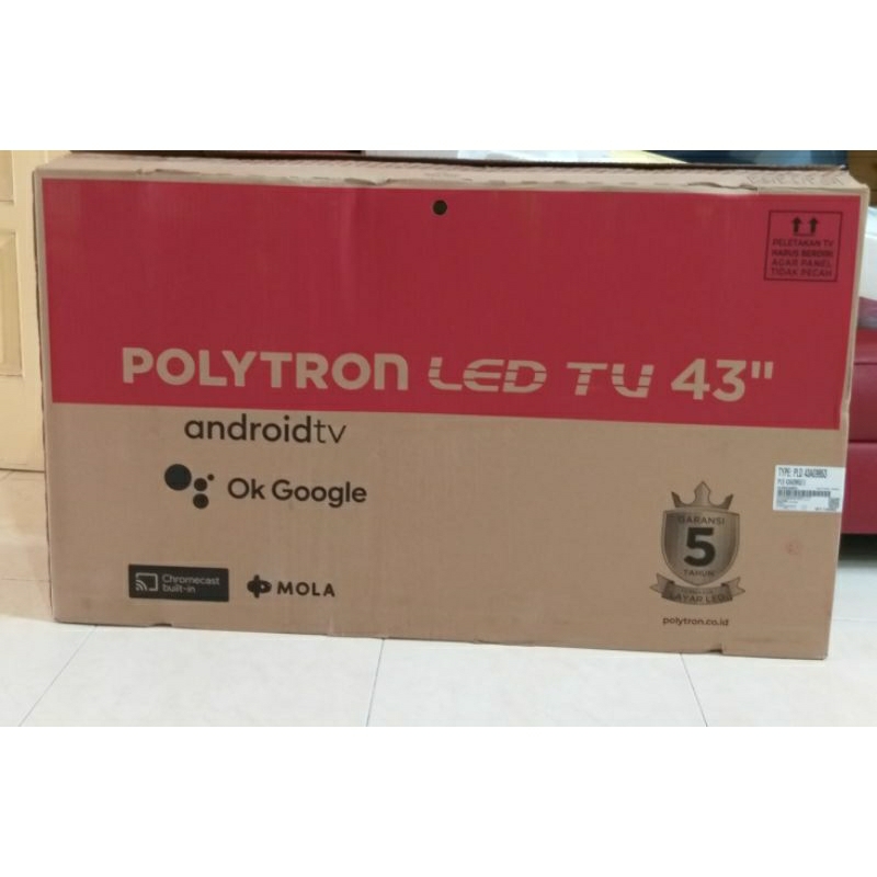 LED TV POLYTRON PLD 43AG9953/LED POLYTRON 43 INCH ANDROID/POLYTRON LED TV 43 INCH FULL HD ANDROID PLD 43AG9953