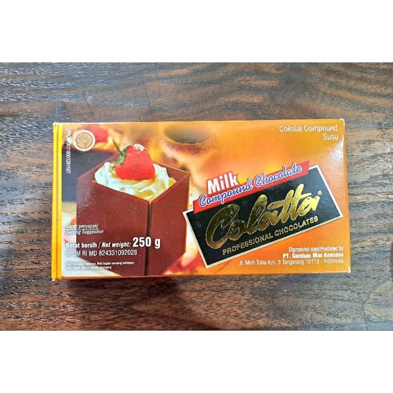 

Cokelat Susu Colatta / Milk Chocotale Compound Colatta 250gr