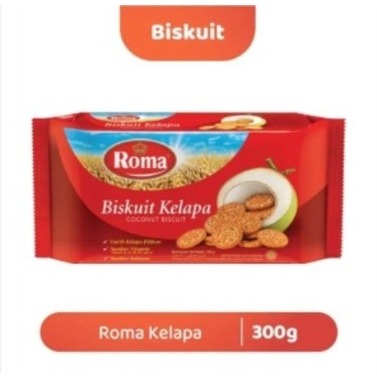 

ROMA BISKUIT KELAPA 300 GR - ROMA KELAPA COCONUT BISCUIT