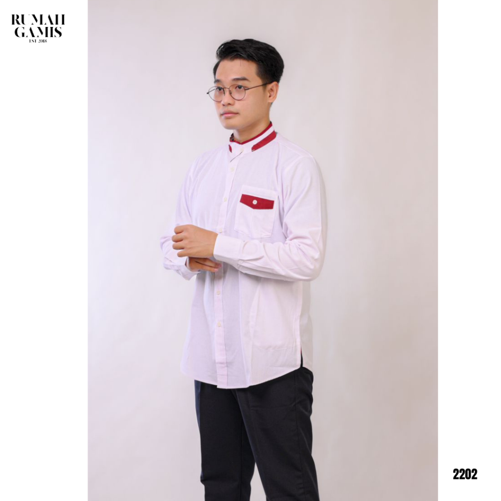 KEMEJA KOKO LENGAN PANJANG PRIA BY UHUD