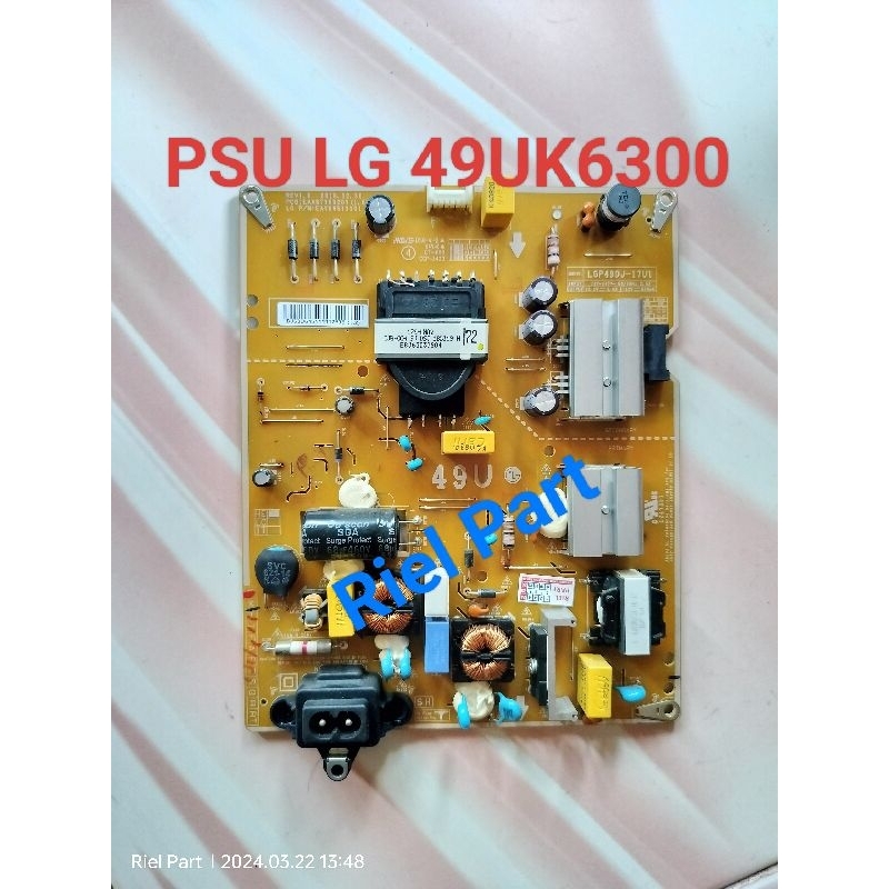 PSU POWER SUPPLY REGULATOR TV LED SMART LG 49UK6300PTE - 49UK6300 - 49UK