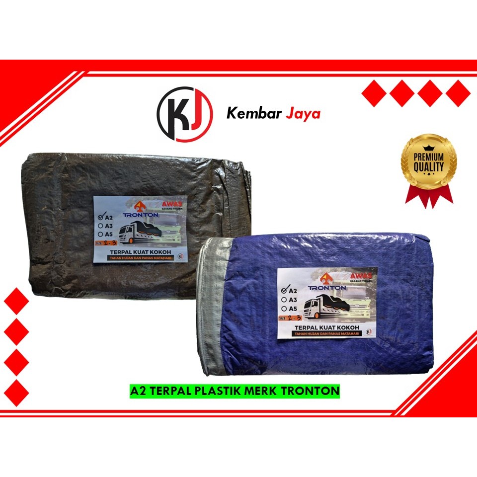 TERPAL PLASTIK 5x7 MERK TRONTON EKONOMIS TEBAL KUAT MURAH TERPAL KOLAM IKAN