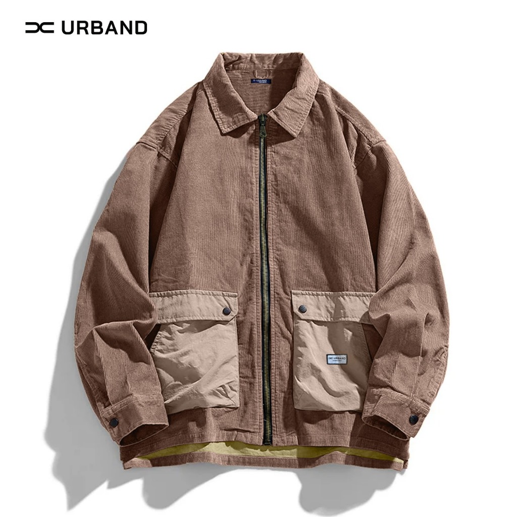 X Urband Absolute Jaket Corduroy Zipper Vintage Semi Parka