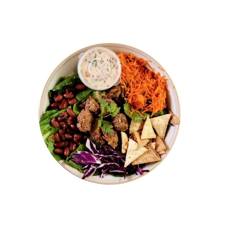 

Salad Sayur | Beef Taco Salad(410 Kcal) | Salad Diet | Salad Siap Saji | Ready To Eat Salad | Diet & Detox | Mexican Dressing With Cilantro