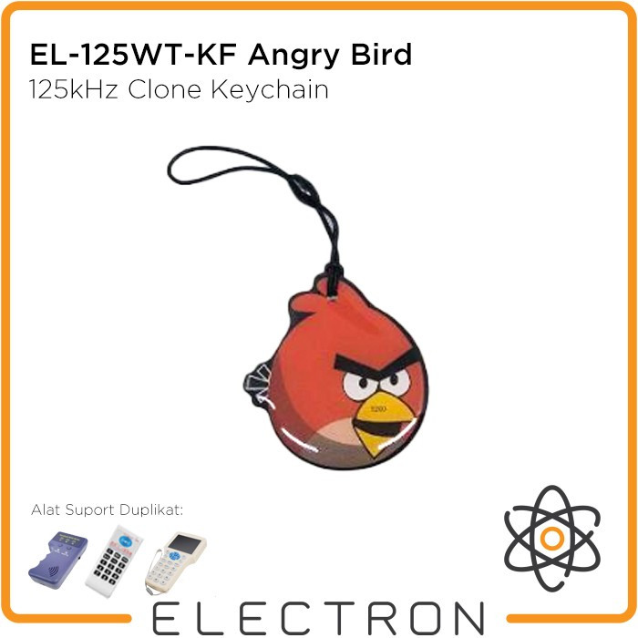 

EL-125WT-KF Angry Bird RFID 125kHz T5577 Rewritable Clone Keyfob Copy