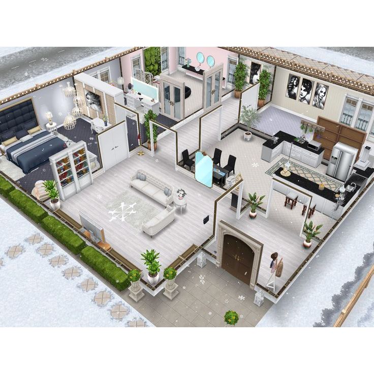 konsep desain denah rumah 3D dan RAB dengan style klasik