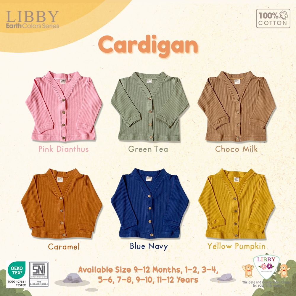 LIBBY CARDIGAN COTTON JASPER CARDIGAN ANAK PEREMPUAN FASHION ANAK PEREMPUAN 9 BULAN - 12 TAHUN