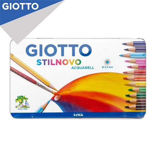 

Giotto Stilnovo Acquarell - Pensil Warna Watercolor dengan Kemasan Metal Box 12 Warna # 256200
