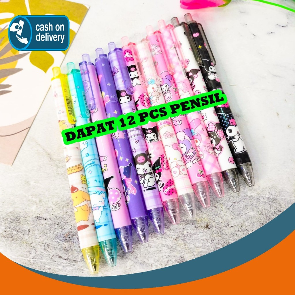 

SELUSIN (12 PCS) PENSIL CETEK INFINITE SANRIO PC-1198 MECHANICAL KLIK CLICK CTEK KARAKTER UNIK MURAH PENCIL ALAT TULIS KANTOR SEKOLAH MURAH TERMURAH CODH COD