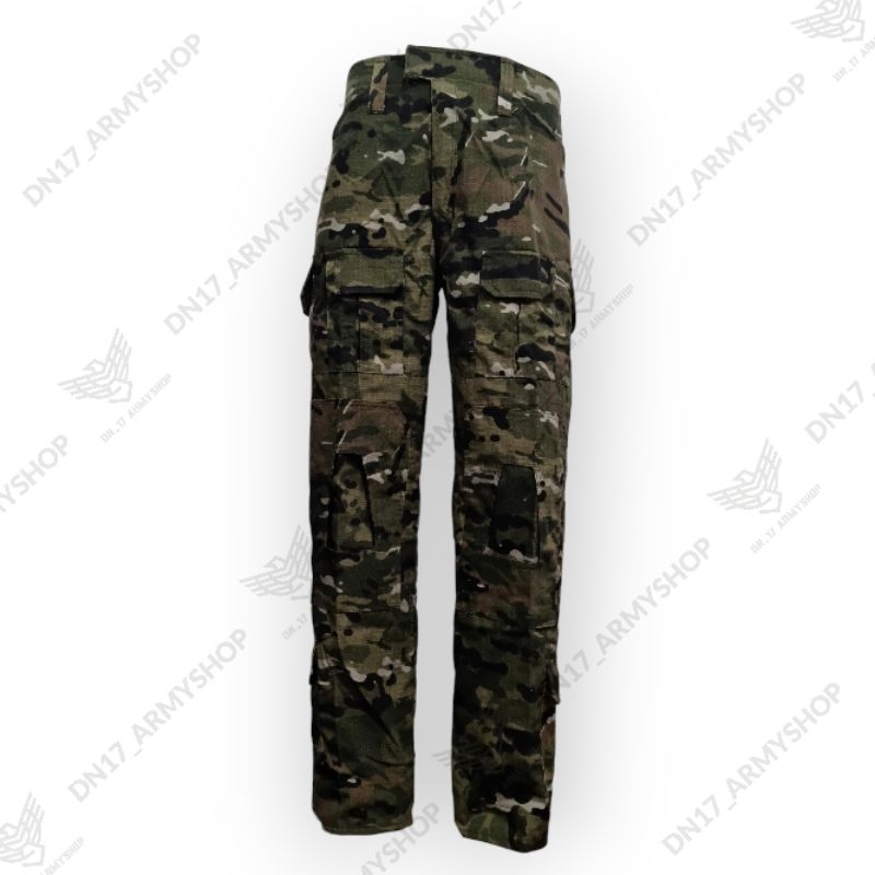 Celana Tactical Loreng Multicam Tropis Cargo Pants Outdoor Ripstop TR