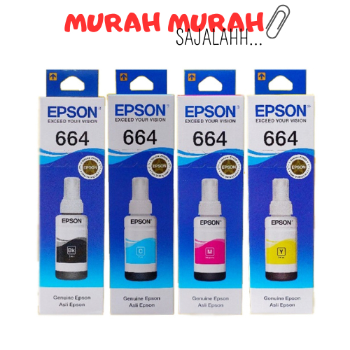 TINTA PRINTER EPSON T664 / 664 / TINTA PRINTER L100-L200 MURAH
