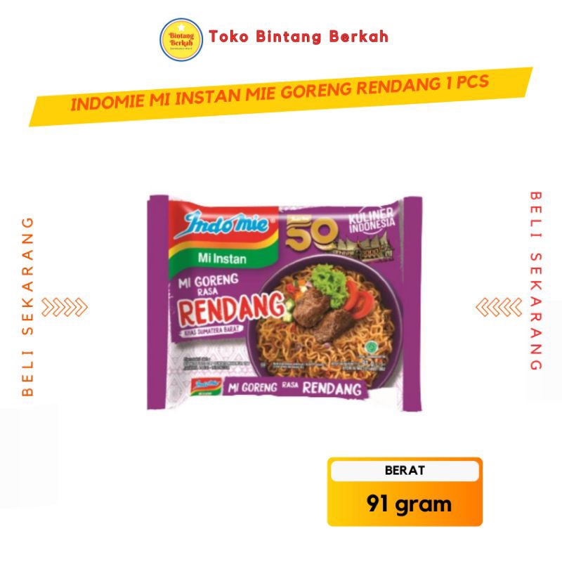 

Indomie Goreng Rendang - pcs