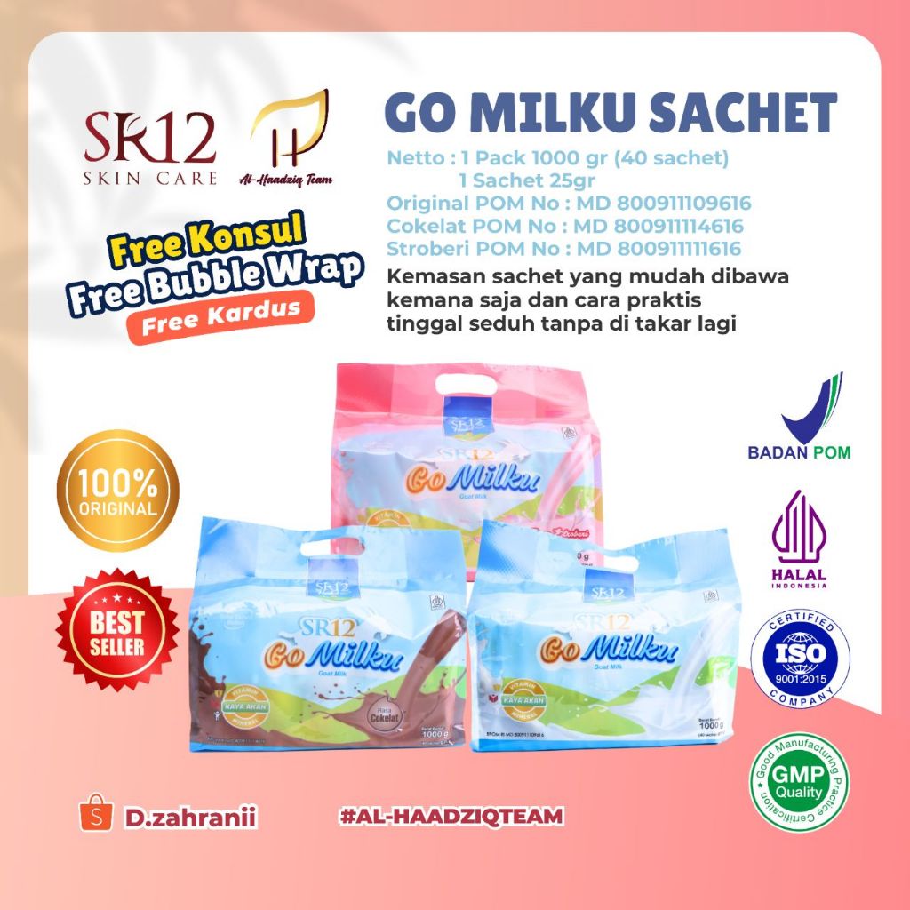 

SR12 100%ORI-SUSU KAMBING GO MILKU SACHET BUBUK SUSU KAMBING BUBUK SACHET PACK TRAVEL SIZE