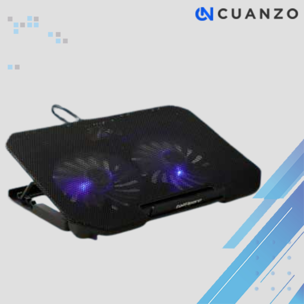 MC Cooling Pad Laptop 2 Fan Fixed Speed / Pendingin Laptop Bawah Acer Asus Lenovo Gaming / Alat Alas