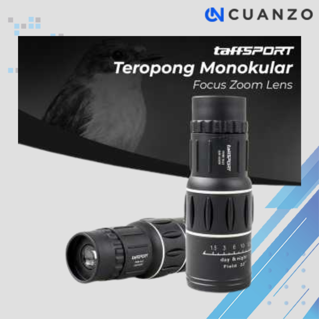 Prime Teropong Monokular Focus Zoom Lens 66 M/8000 M / Keker Kekeran Alat Teleskop Teropong Jarak Ja