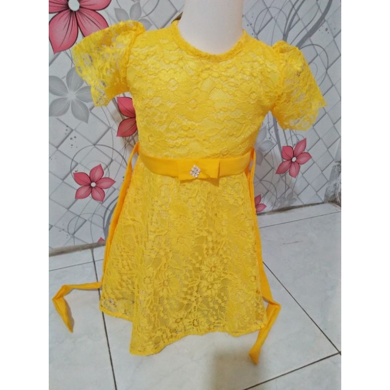 dress anak ,baju brokat anak 1-5 tahun