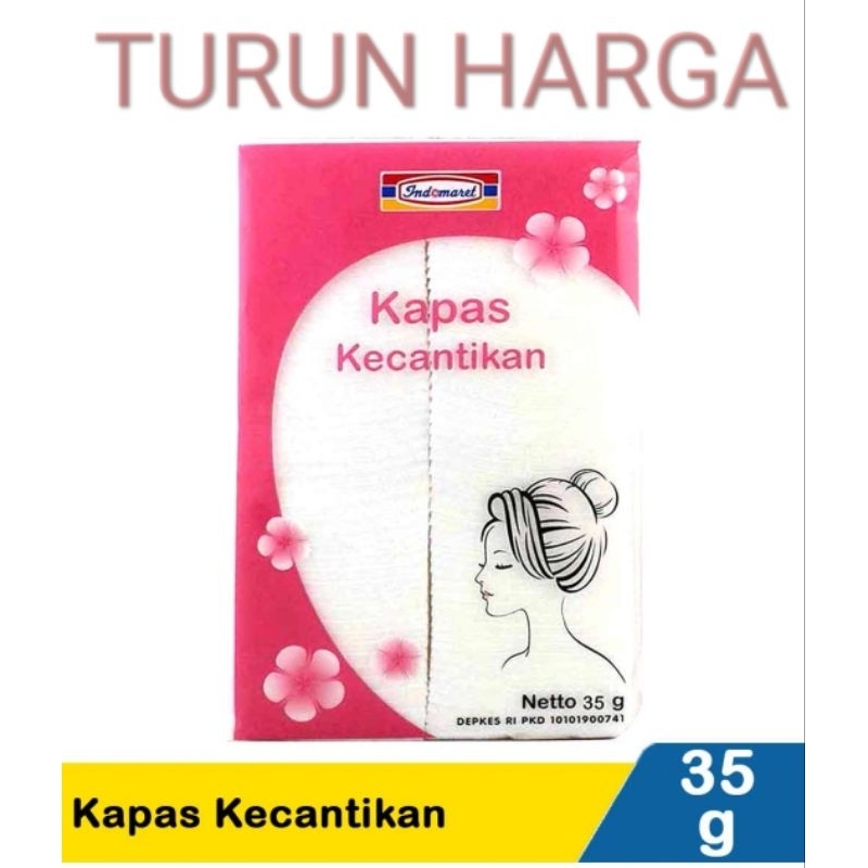 KAPAS KECANTIKAN / KAPAS WAJAH INDOMARET 35 GR