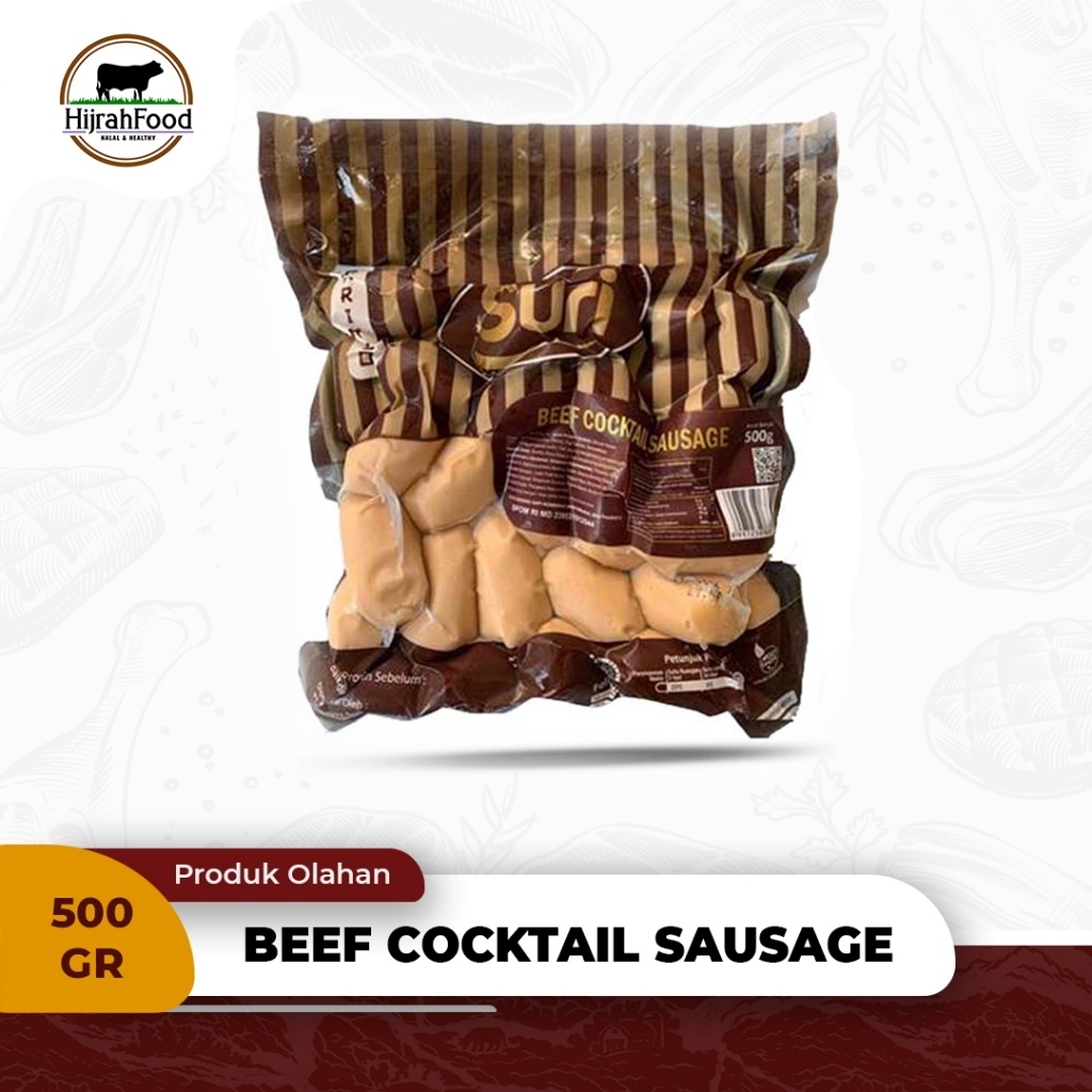 

Suri Beef Cocktail Sausage / Sosis Cocktail 500 gram