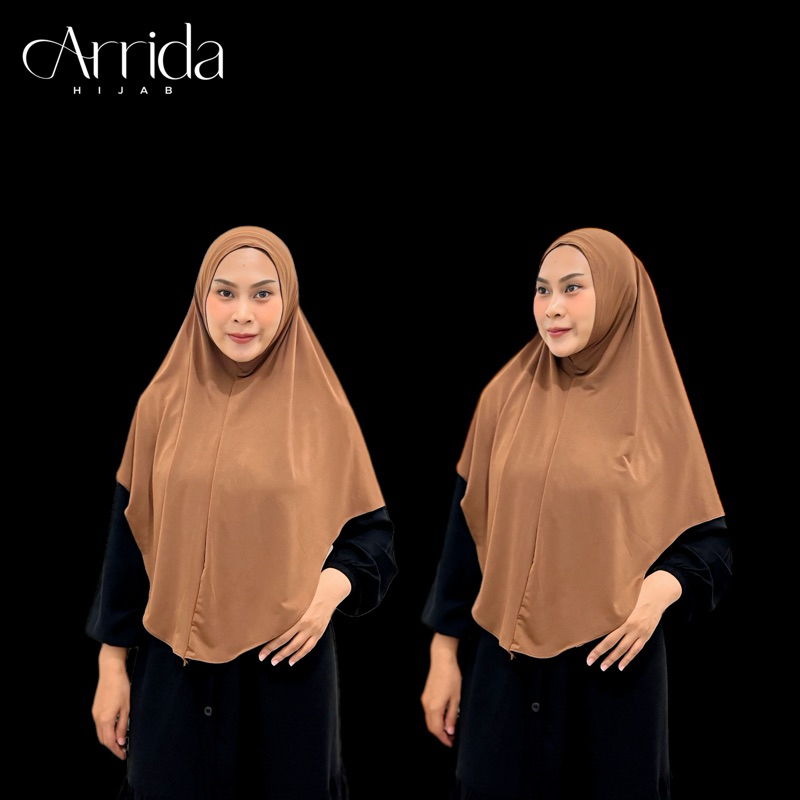 Jilbab Jersey non Pet  Mocca / Jilbab instan Jersey / Jilbab non pet / Jilbab Daily