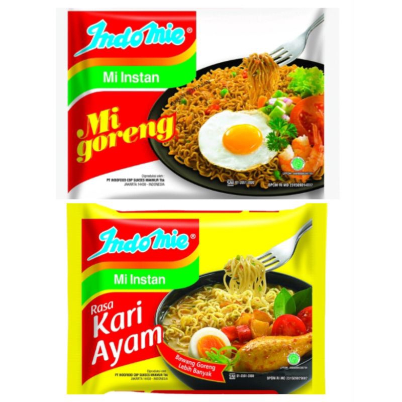 

Indomie Mi Instan Kari Ayam 69g / Goreng 80g
