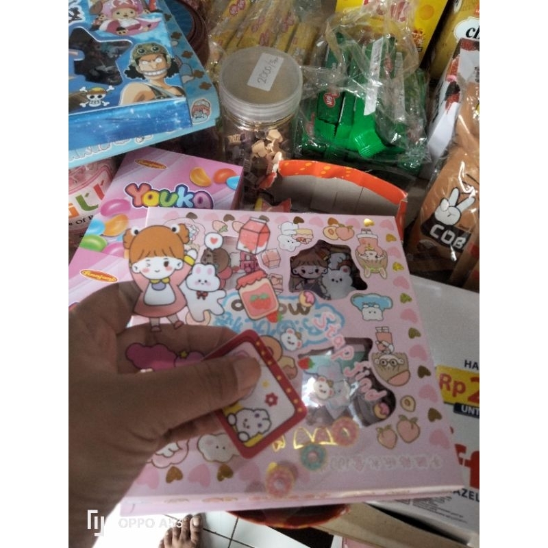 

sticker momo edisi pink ecer 2 pcs