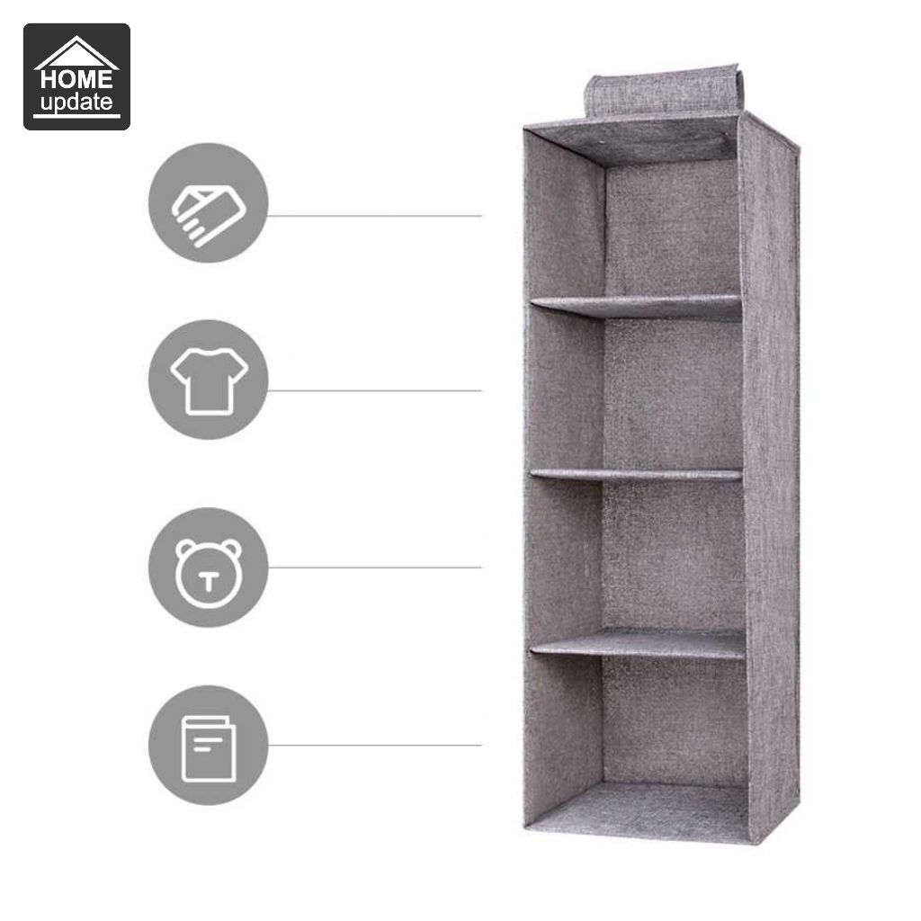 rak laci gantung kain lipat gantungan pakaian baju lemari storage box