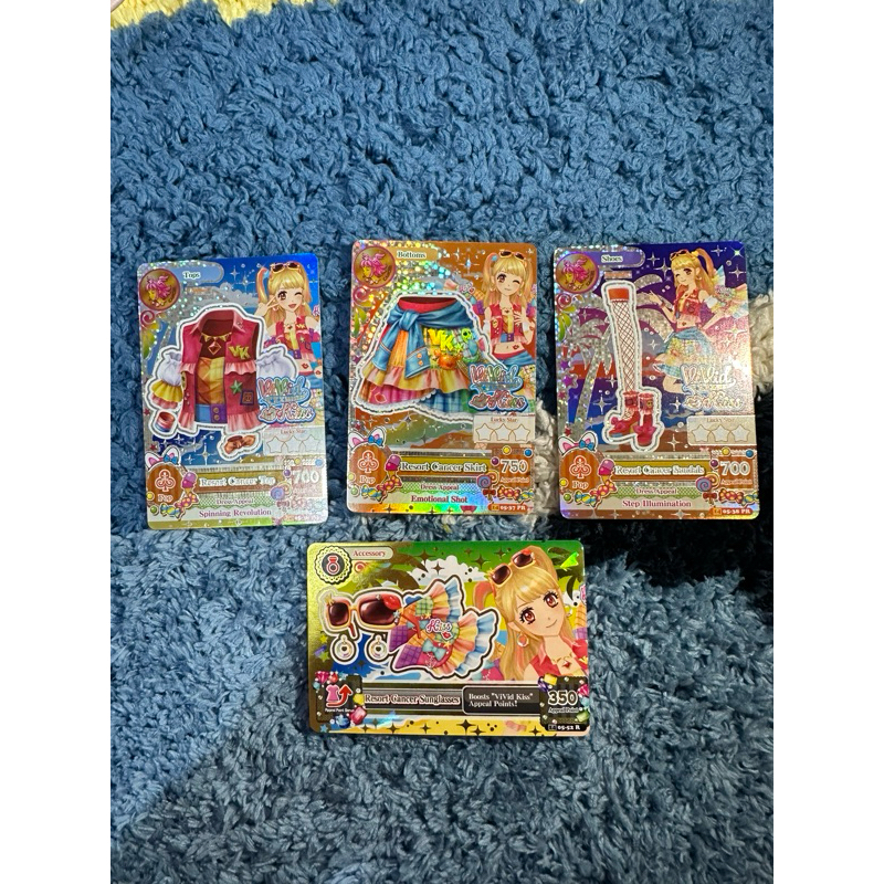 aikatsu premium mikuru resort cancer set indo (rare)