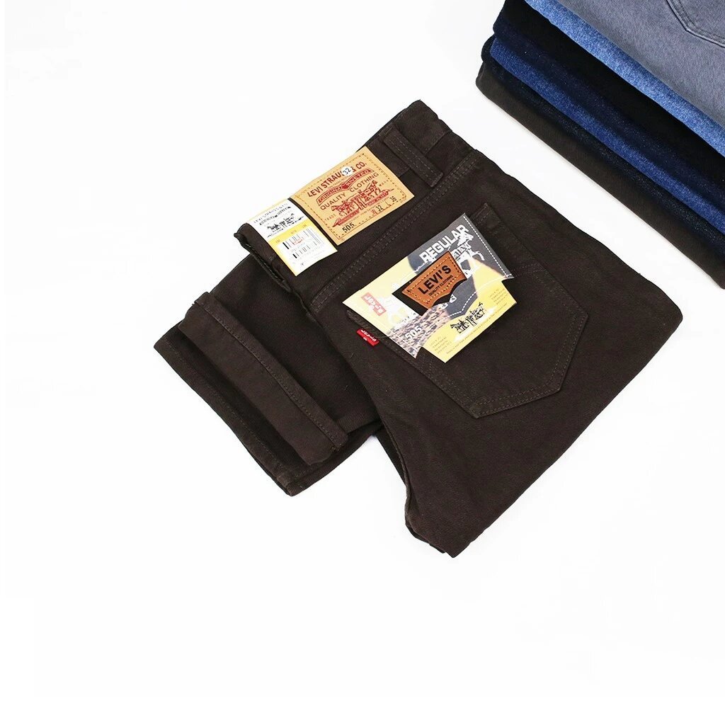 Celana Jeans Cream Reguler Cowok jeans standart pria warna cream abu abu