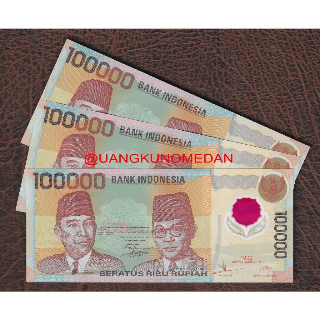 Uang Kuno 100 Ribu  Soekarno Hatta Polimer Plastik