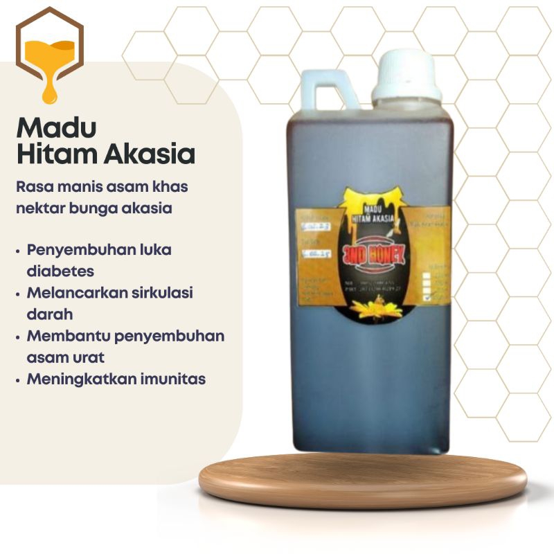 

Madu Asli Hitam Akasia Garansi 100% - Ukuran 1 liter