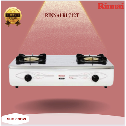 Kompor Gas Rinnai 2 Tungku RI712T-Gas Stove 2 Burners RI712T/RI712T/RI 712T/RI 712T/RI-712-T/RI-712T