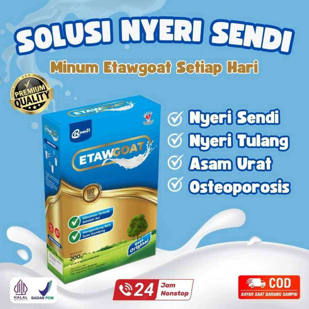 

BOX ETAWGOAT SUSU KAMBING ETAWA BUBUK ORIGINAL BERKUALITAS ATASI NYERI TULANG SENDI