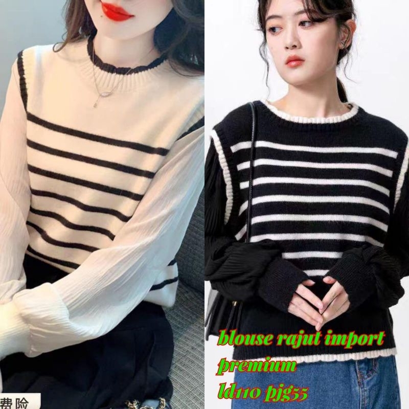 Blouse Rajut Import Premium