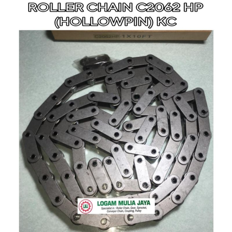 DOUBLE PITCH RANTAI ROLLER CHAIN C 2062 HP HOLLOW PIN CHAIN C2062 KC CONVEYOR C2062 KC