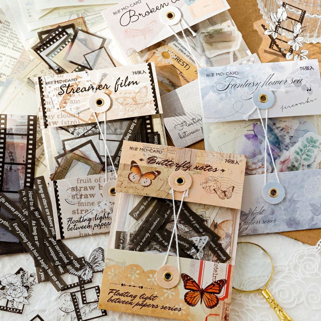 

[HARU] Paper Floating Light Series Material Pack Design Journaling DIY Diary Journal Kit