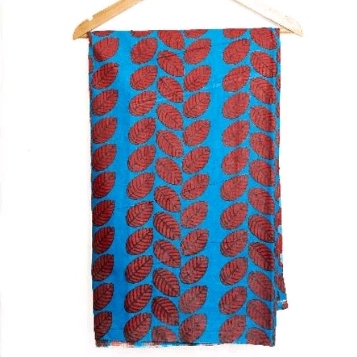 Kain Batik Belitung Motif Daun Simpor Tulang Merah