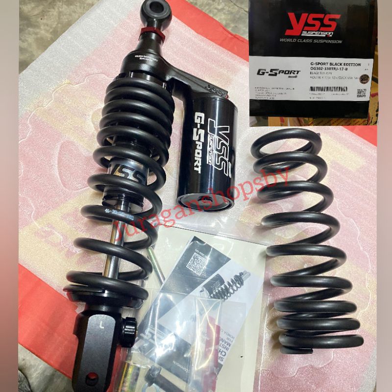 Shockbreaker Vario YSS G-Sport Black series 330mm Honda Vario 125 150 Beat fi YSS