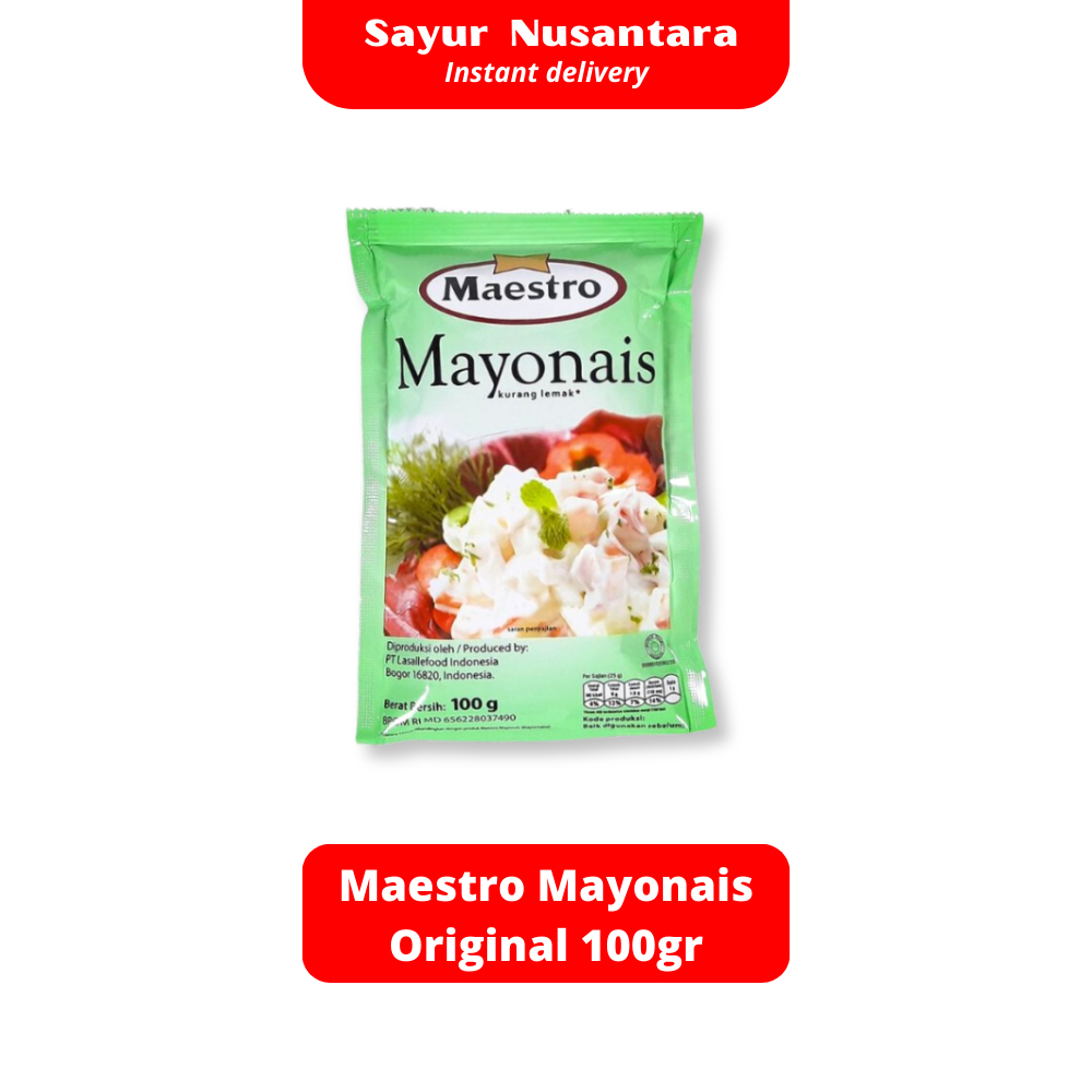 

Maestro Mayonaise Original 100gr - Sayur Nusantara