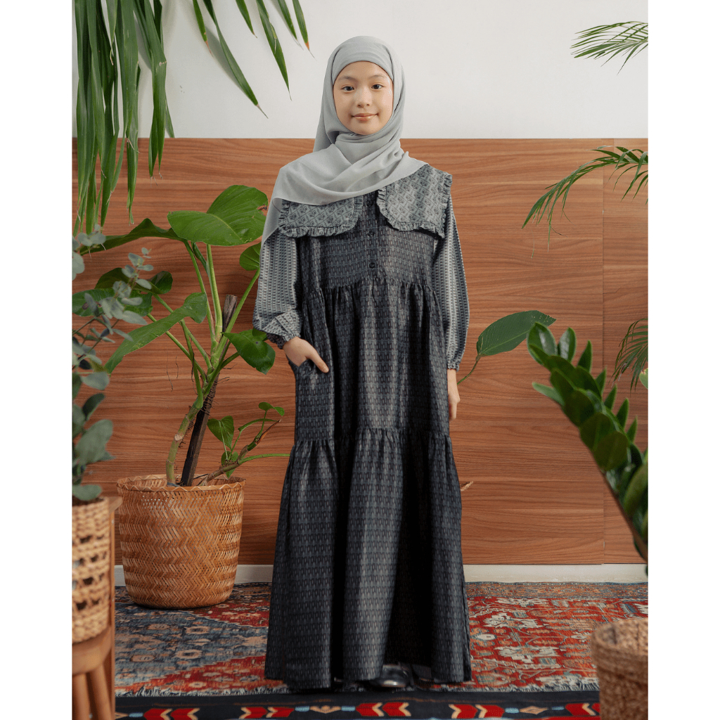 Cottoncut Delisha dress Kids Gamis Gaun Anak Perempuan Muslim