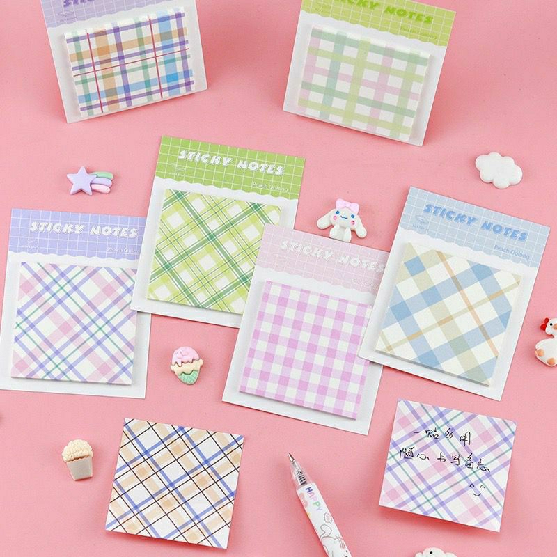 

Sticky note catatan tempel kotak square notes memo memopad bergaris garis stationery stationary alat tulis sekolah kantor simple style pattern sticker stiker kertas paper message pembatas buku penanda pemisah book stick marker notepad pensil pencil