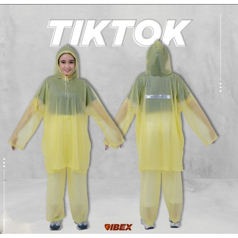 Ibex - Jas Hujan Setelan Ibex Tiktok / Elmondo Ceria Warna