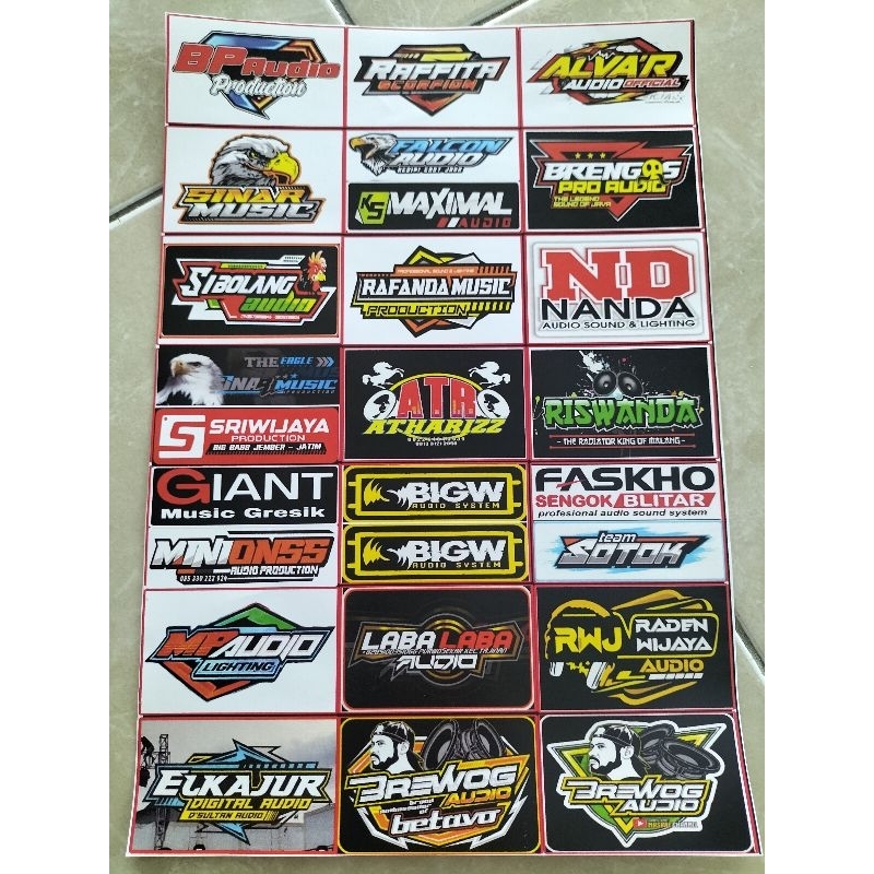 

STIKER SOUNDSYSTEM / STIKER PACK ISI 26 BIJI BAHAN CROMO