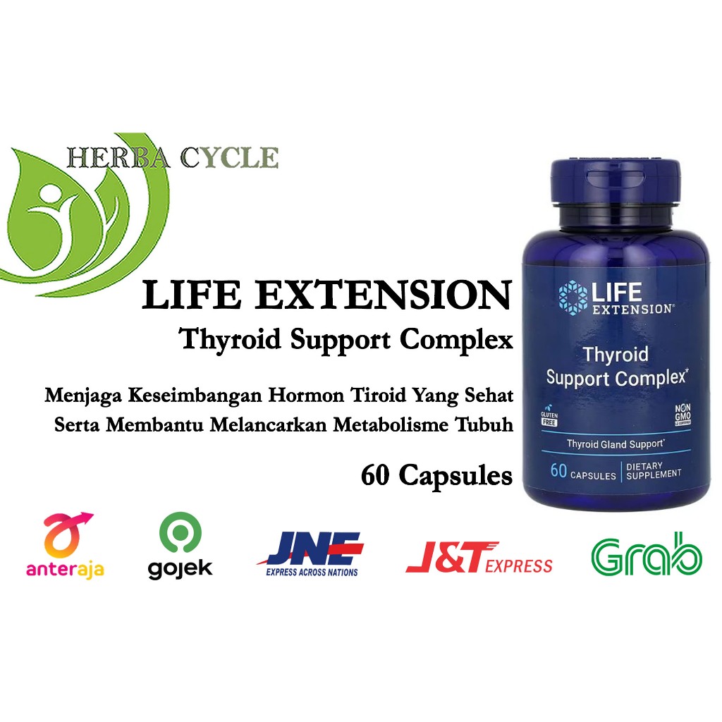 Life Extension Thyroid Support Complex 60 cap Life Ext Thyroid ORI USA Life Extension Tiroid