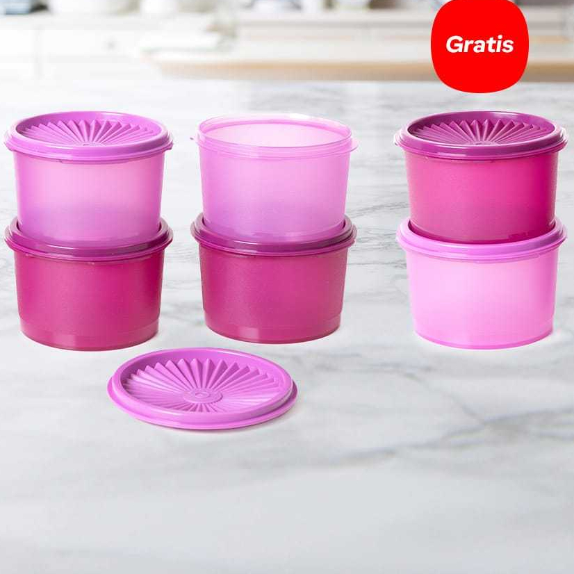 midi deco canister 1L PROMO mini deco canister 600ml ORI Tupperware