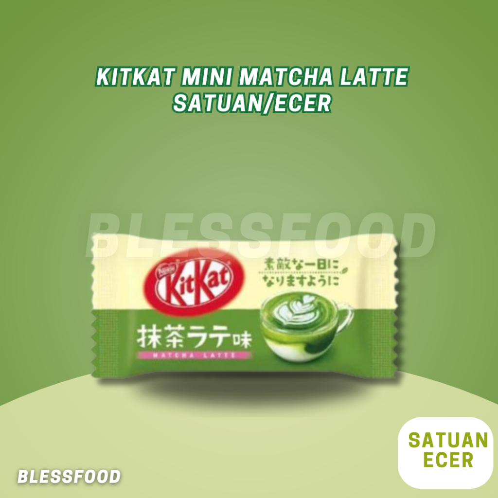 

Cokelat Jepang Kitkat Mini Matcha Latte Satuan/Ecer