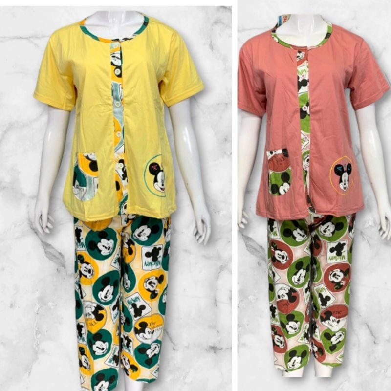 FULL  KANCING CP SIELIE LEMBUT / BAJU TIDUR PIYAMA KAOS / PIYAMA SIELIE BABY DOLL