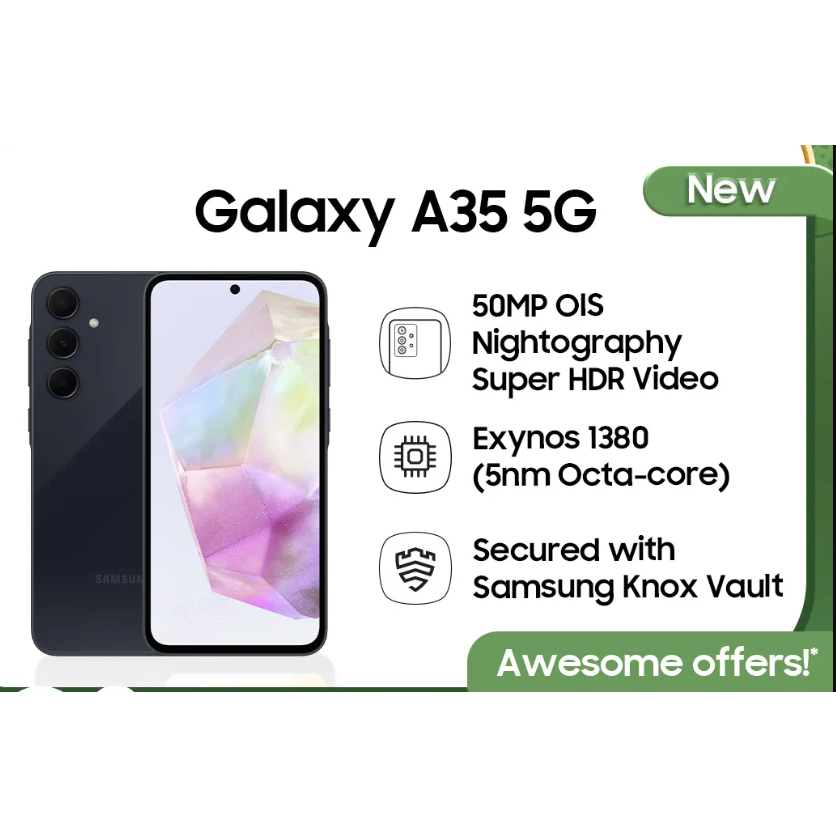 Samsung A35 5G  [8GB / 128GB ] [8GB / 256GB] &amp;  A34 5G 8/128 8/256  Garansi Resmi SEIN